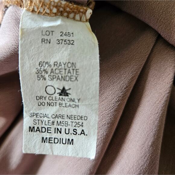 Nally and Millie Bronze Surplice Neck Ruched Side Cropped Halter Top Y2K Medium - Picture 13 of 13